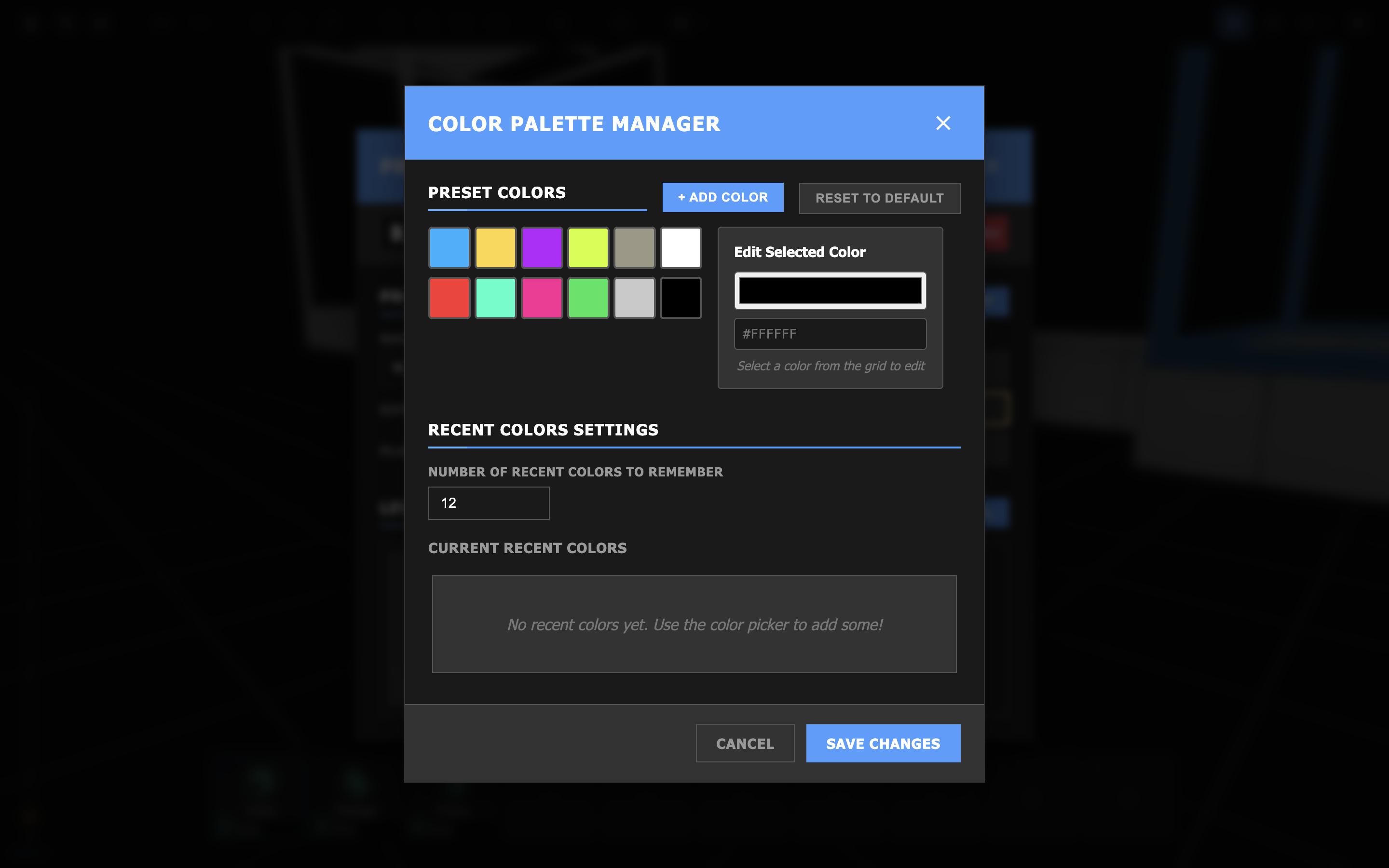 The default color palette.