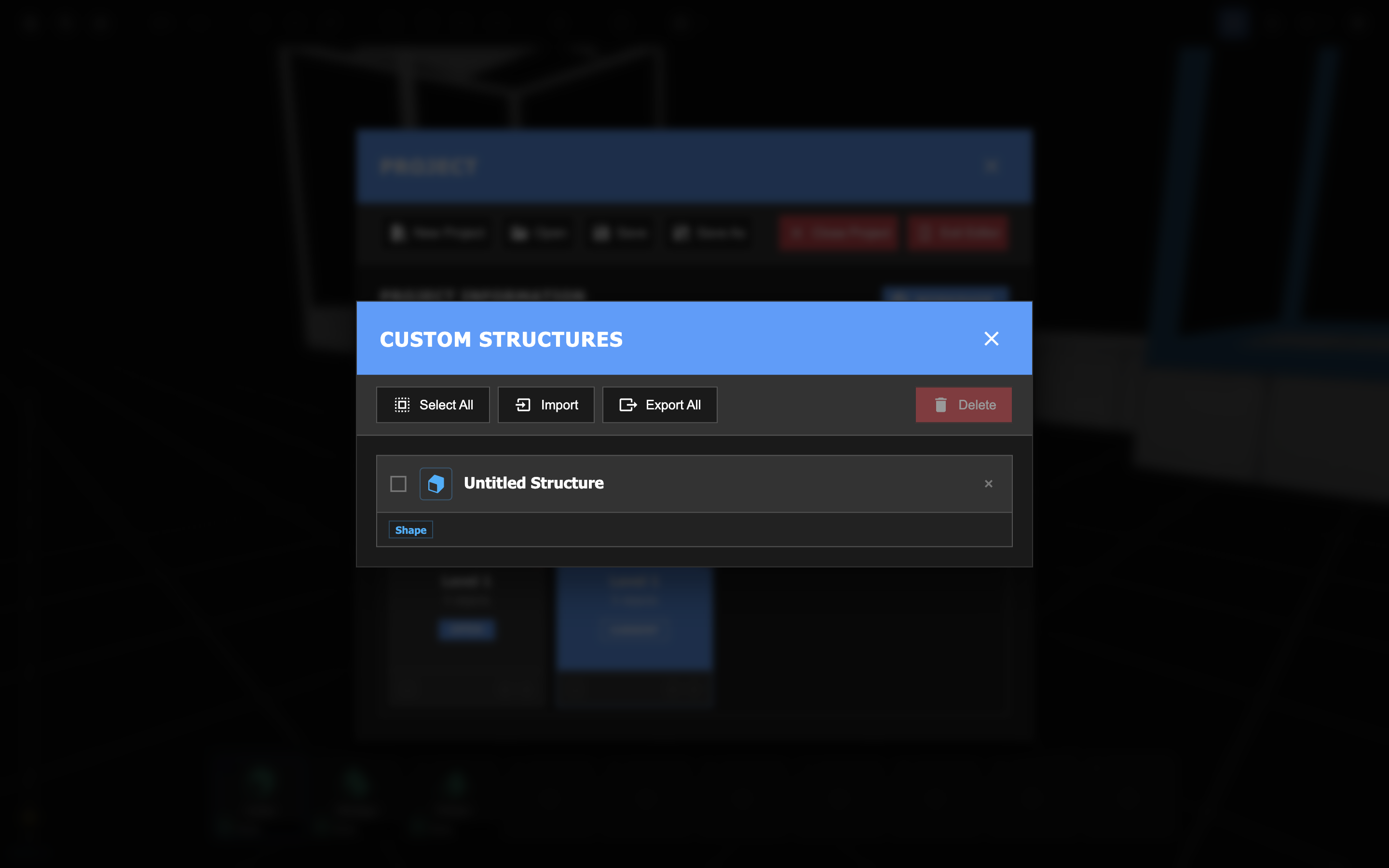 This project contains a single custom structure called