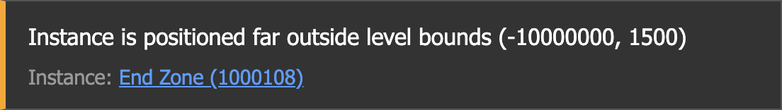 An example of a warning.