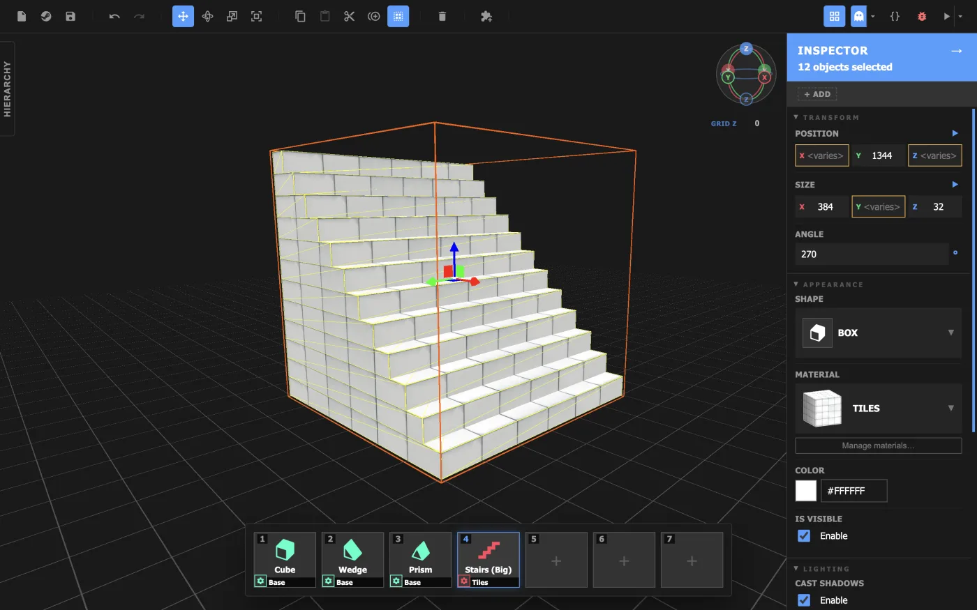 A placed structure.