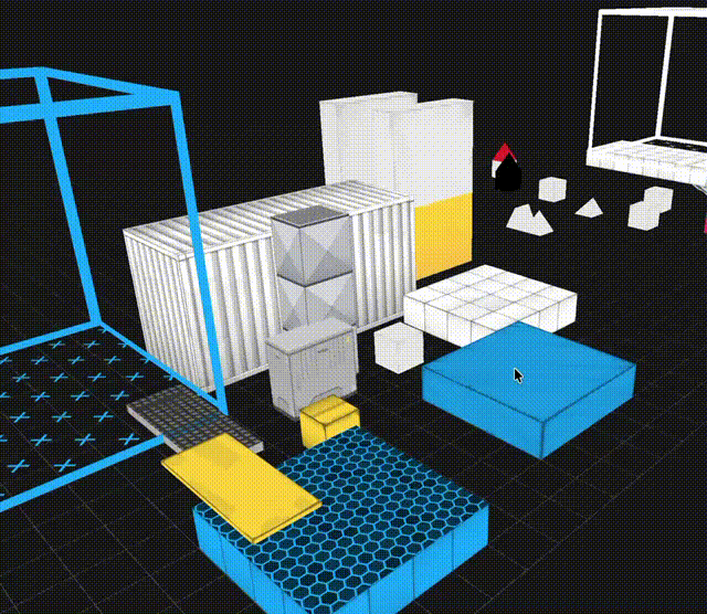 Shift-clicking multiple objects.